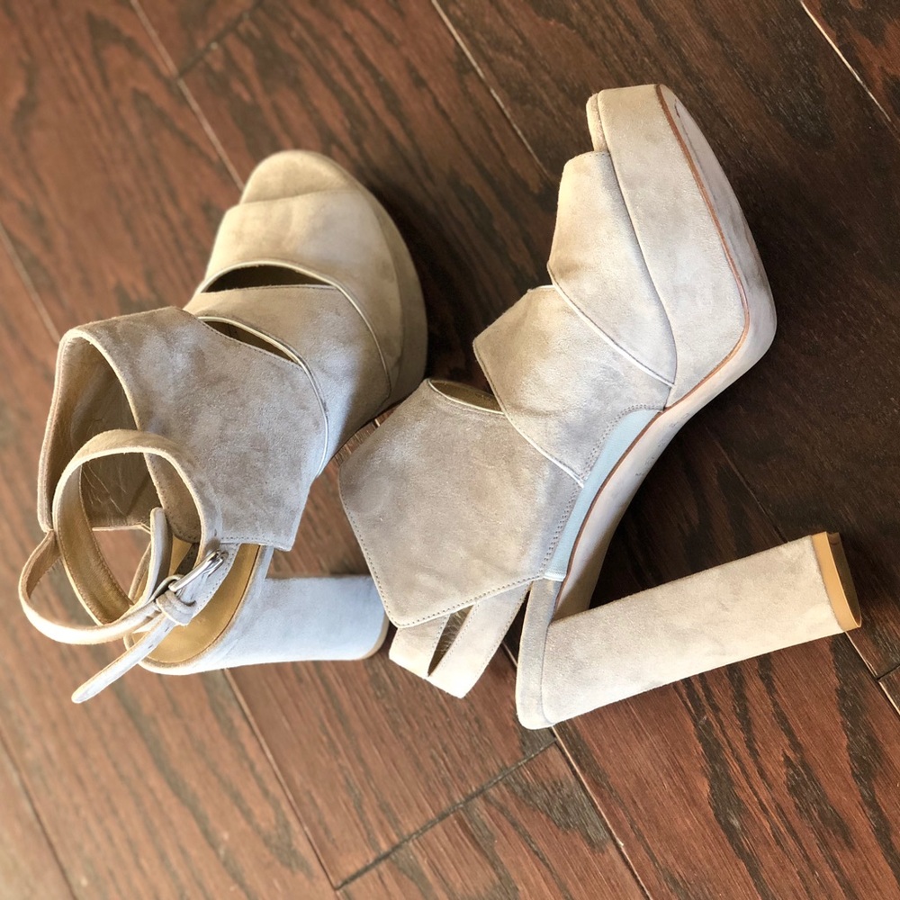 Stuart Weitzman Slits Suede Platform Sandals - image 3